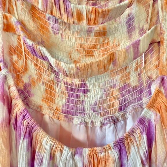 Tie-Dye Peasant Dress - Picture 8 of 11